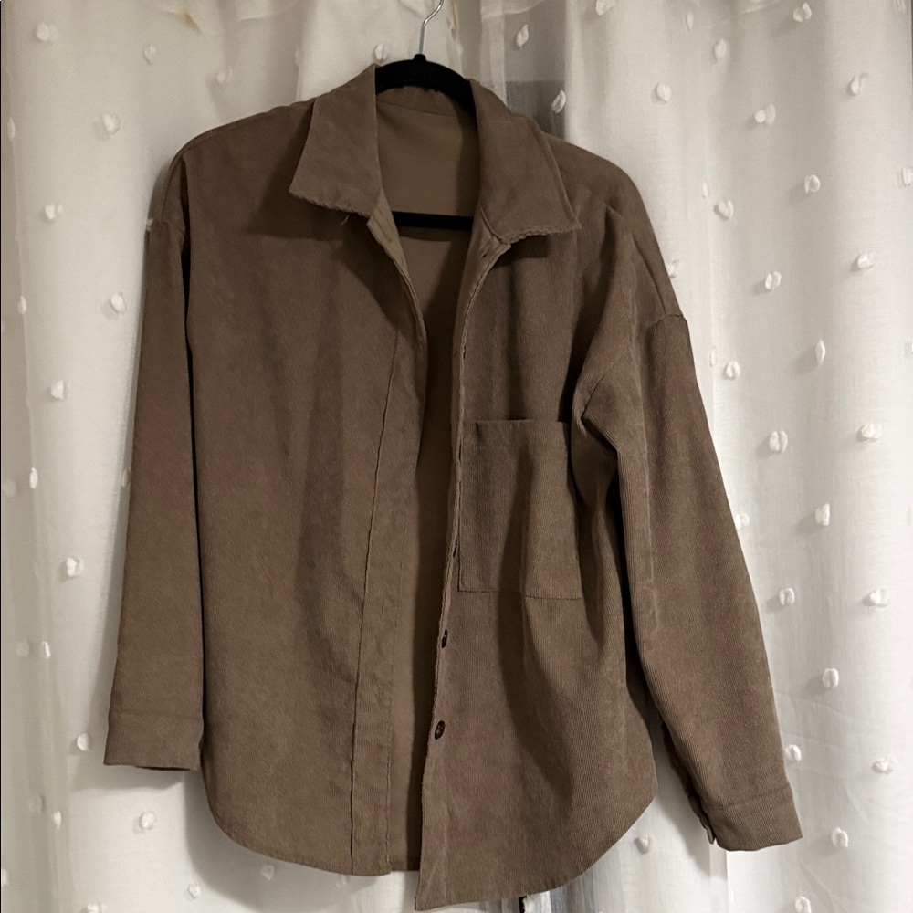 Women’s  Brown Overshirt Jacket